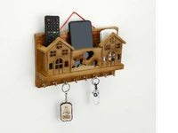 KS21 | Wooden Look Plastic Key Ring Holder