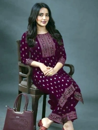 Kurta Palazzo Set Purple