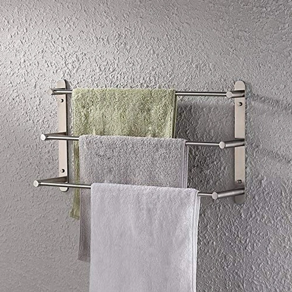 BA36 Stainless Steel 18 inch Towel Holder Rod for Bathroom | Kitchen | Living Room