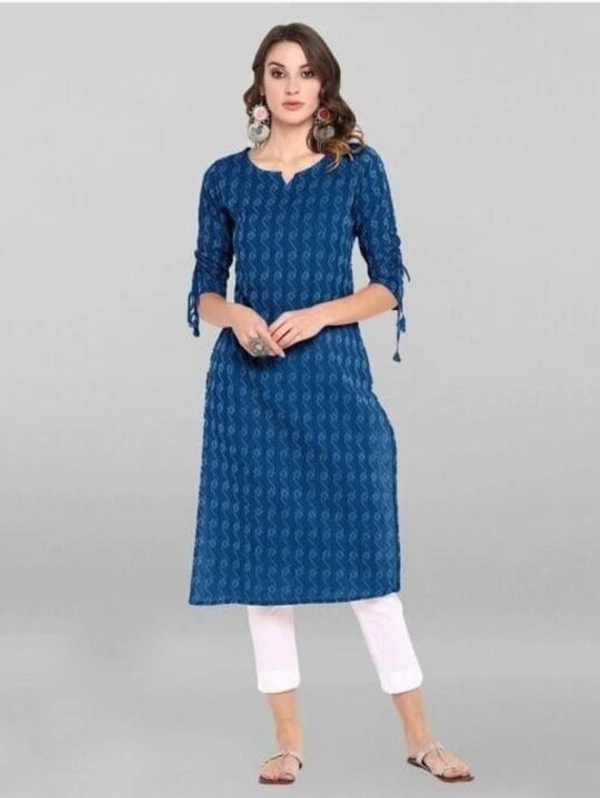 Stylish Women Kurtis | Printed Cotton Kurtis for Daily Wear - 4XL, Blue