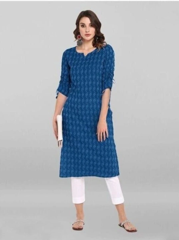 Stylish Women Kurtis | Printed Cotton Kurtis for Daily Wear - 4XL, Blue