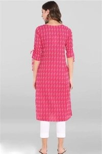 Stylish Women Kurtis | Printed Cotton Kurtis for Daily Wear - XL, Pink