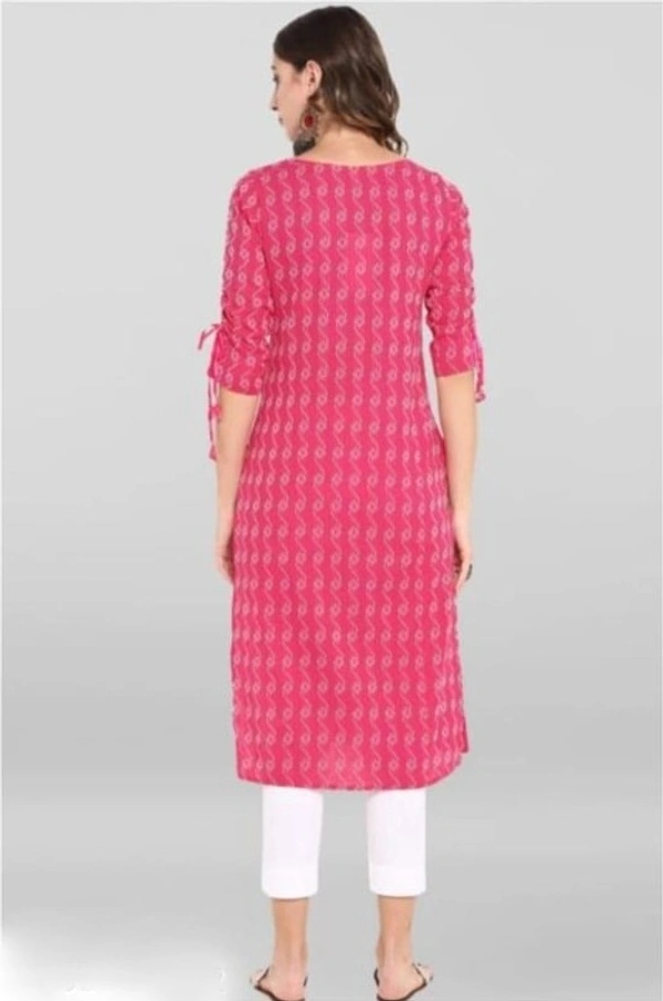 Stylish Women Kurtis | Printed Cotton Kurtis for Daily Wear - XL, Pink