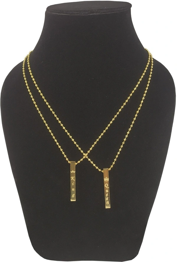 King Queen Gold Gold LOcket - 