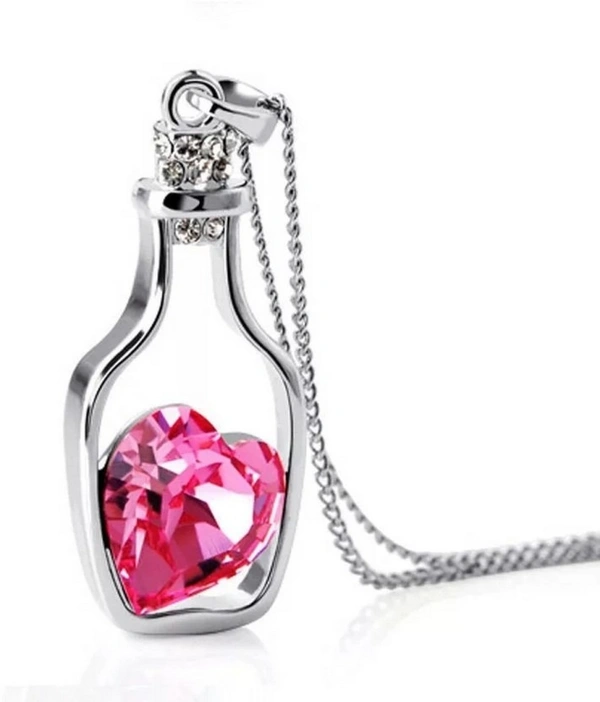 Bottle heart Lockets