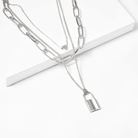 Triple Layer Silver Lockets - 