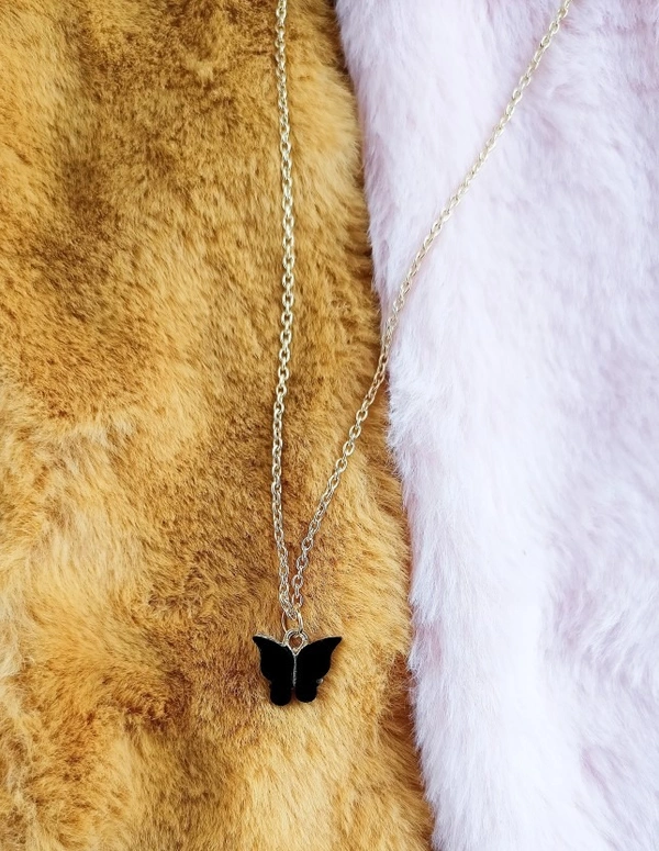 Black Butterfly Locket - 