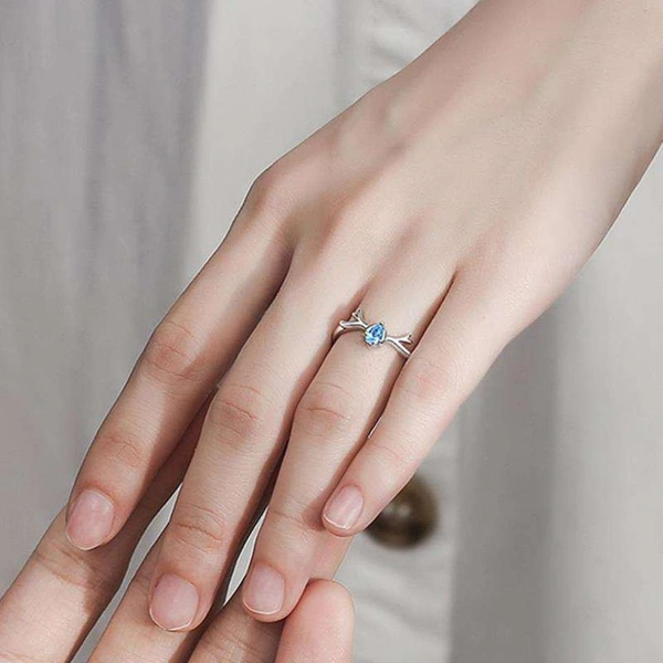 Unique Style Couple Rings | Proposal Ring Set | Rings for Men Women | Fashionable Engagement Valentine Rings Combo | Silver Polished Rings|Cpl121