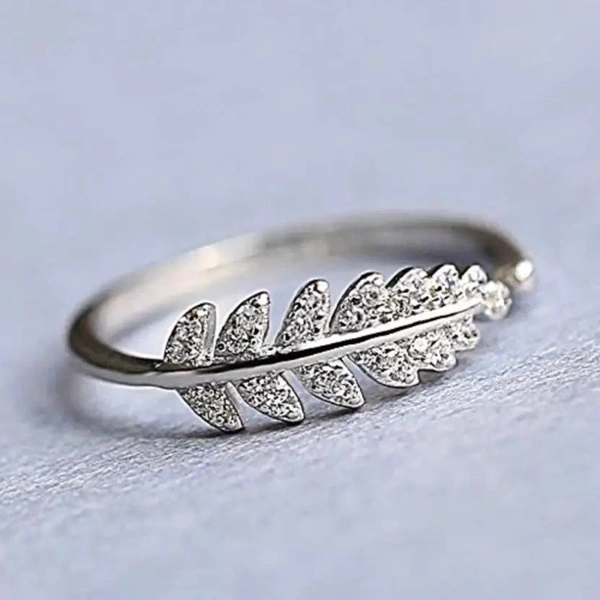 Feather Shaped Rings | Women Rings | Silver polished rings