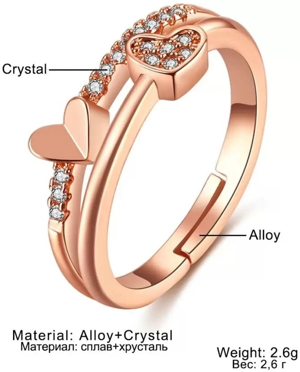 Silver Polished Rings | Women Rings | Gifts For Valentine - Rose Gold