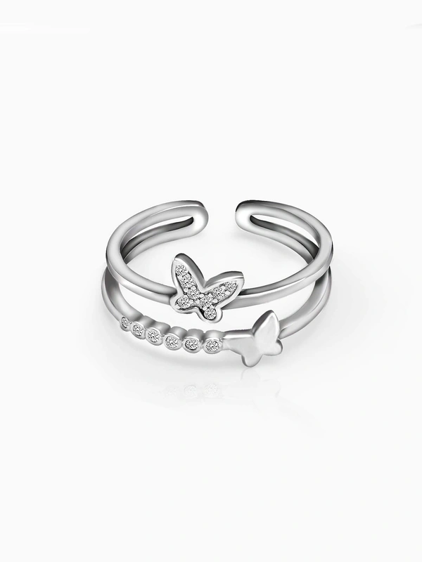 Butterfly Trend rings | Women Rings | party wear rings - Silver
