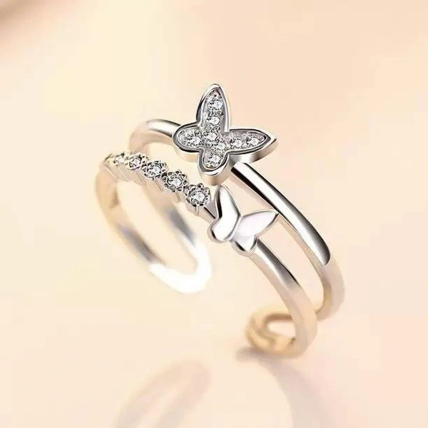 Butterfly Trend rings | Women Rings | party wear rings - Silver