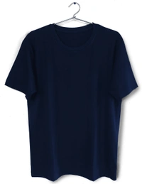 Plain Navy Blue T-shirts For Men | SR05 - XL