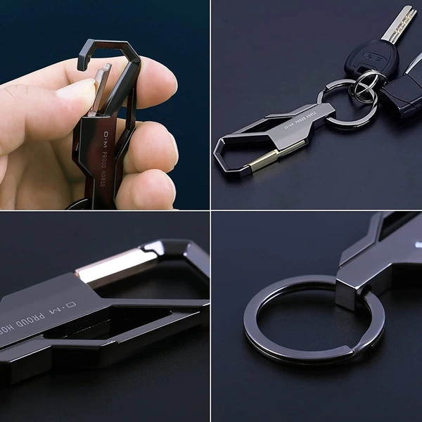 Karrington Key Chains | Heavy Metal Key Holders For Bikers Car Owners - Free Size, 1