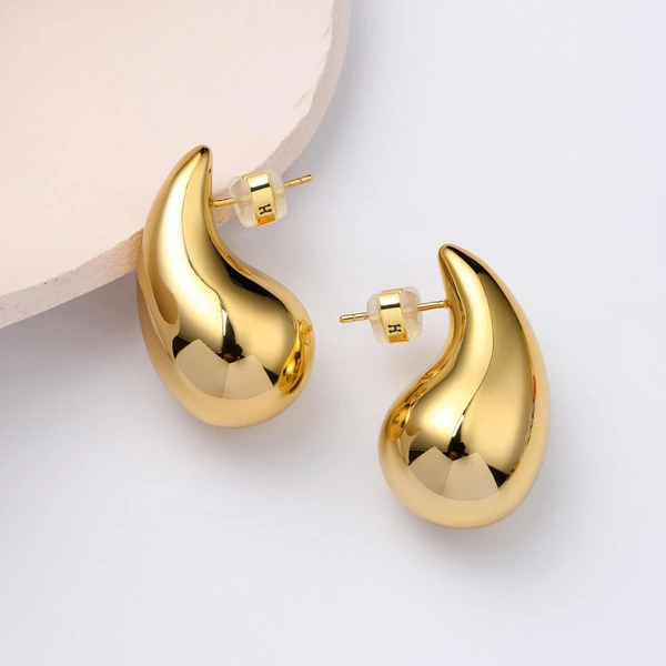 Earring For Women | korean Earring | Drop Earring | Party Wear Earring - Gold, 1 pair