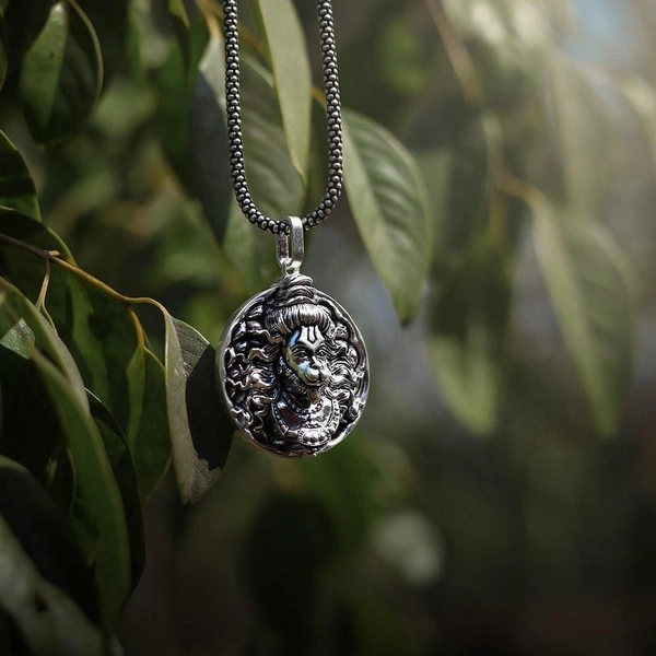 Kazare Hanuman Pendant | Pendant For Men | Boys Pendant - Silver, 1