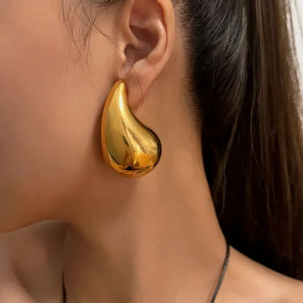 Earring For Women | korean Earring | Drop Earring | Party Wear Earring - Gold, 1 pair