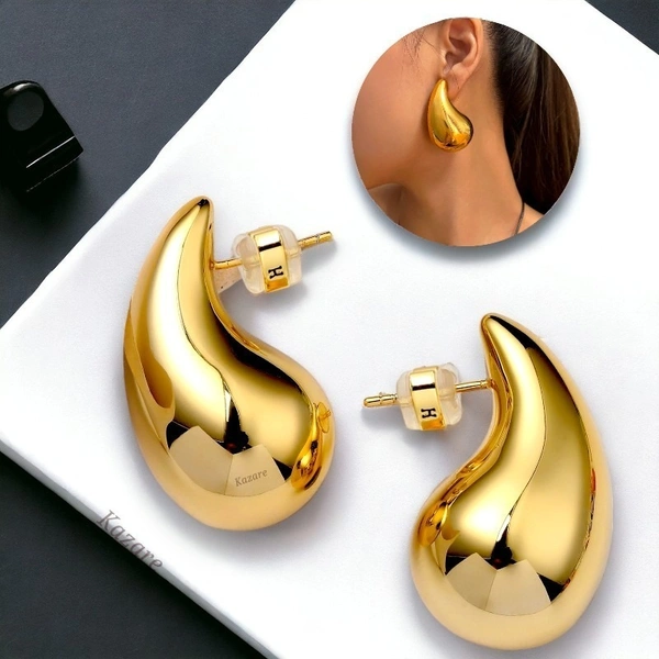 Earring For Women | korean Earring | Drop Earring | Party Wear Earring - Gold, 1 pair