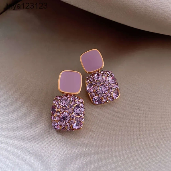 Korean Earring | Earring For Girl | Women Earring - Free Size, Purple, 1 pair