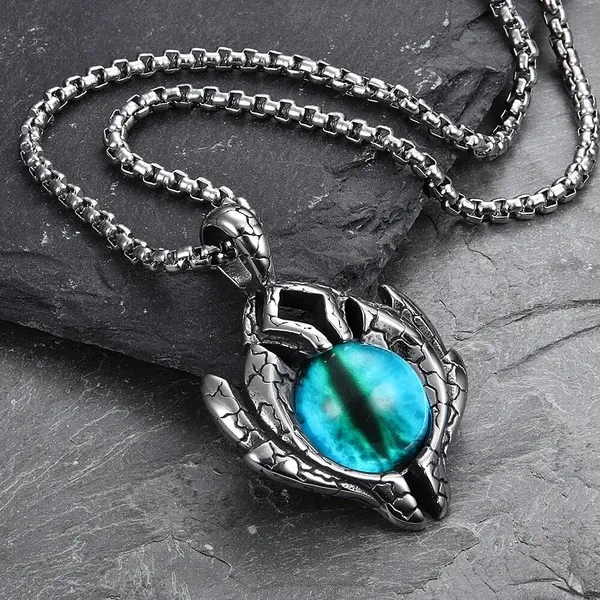 Men Pendant  Evil Eye Pendant  - Free Size, Blue, 1