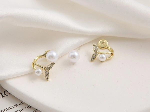 korean Earring  | Earring For Girl | Women Earring | Western Earring - Free Size, Gold, Earring For Girl, 1