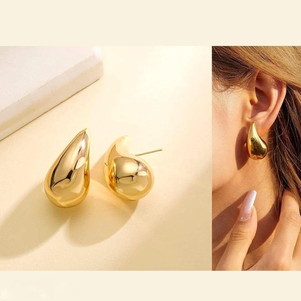 Earring For Women | korean Earring | Drop Earring | Party Wear Earring - Gold, 1 pair