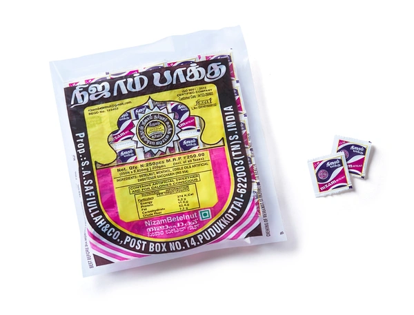 Nizam Pakku (250 pouches of Rs.1) - 250 grams