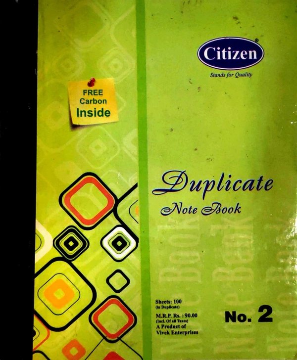 Citizen Duplicate Notebook No. 2 - 21.5 cm x 16 cm