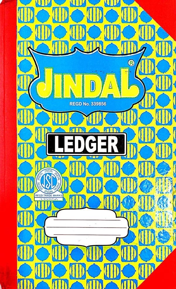 Jindal Ledger Register No. 3 - 17.5 cm x 32 cm