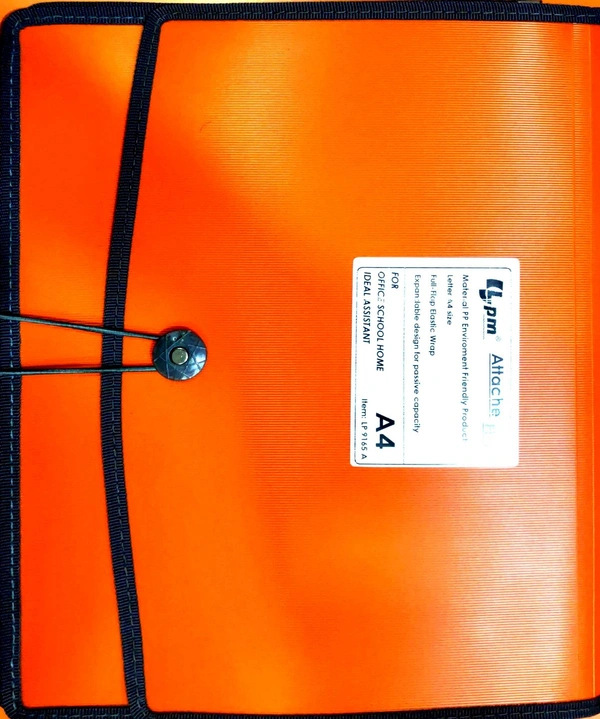 LPM Attache File A4 - A4, Orange, Pink, Blue