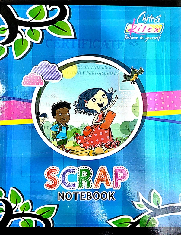 Chitra Exports Chitra Ritex Scrap Notebook - Plain Sheet - 28 cm x 22 cm