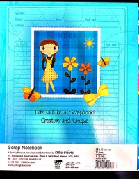 Chitra Exports Chitra Ritex Scrap Notebook - Plain Sheet - 28 cm x 22 cm