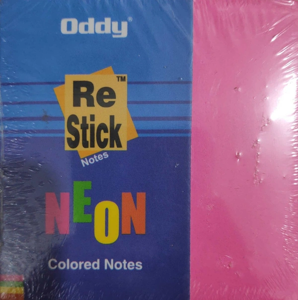 Oddy Re-Stick 3X3 - Neon Mix - Neon Mix, 75 mm x 75 mm