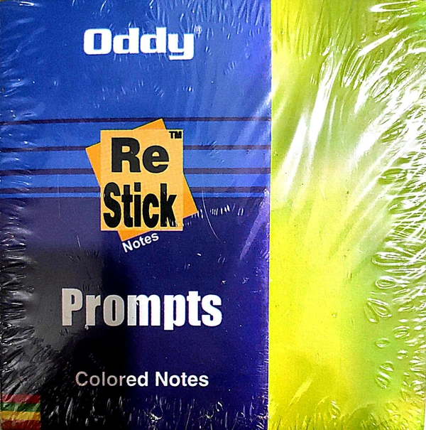 Oddy Re-Stick 3X3 - Neon Color - 75 mm x 75 mm - Neon Green