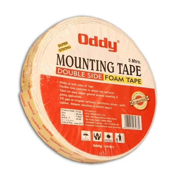 Oddy Mounting Double Side Foam Tape 24 MM  | FT-24 - 24 mm x 5 mtrs
