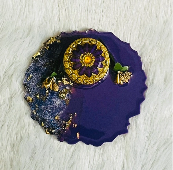Kumkum Holder Agate  - 4 Inch, Picton Blue