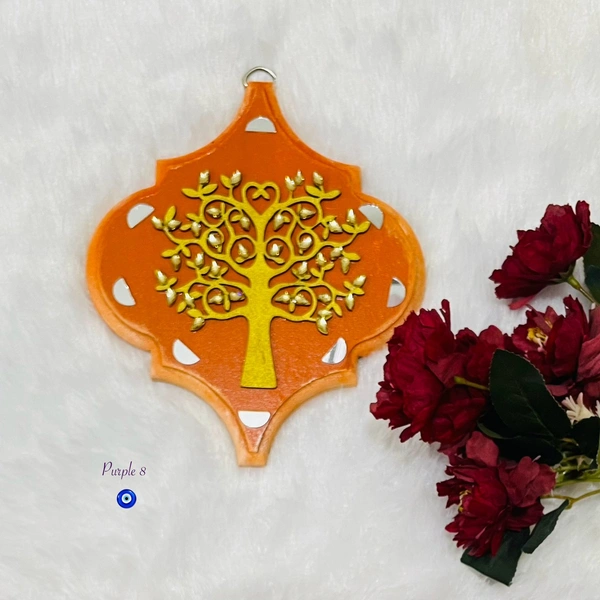 Kalpa Vriksh Colour 3 - 8x7 Inch, Orange