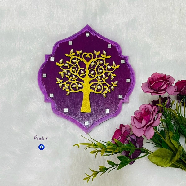 Kalpa Vriksh Colour 6 - 8x7 Inch, Purple