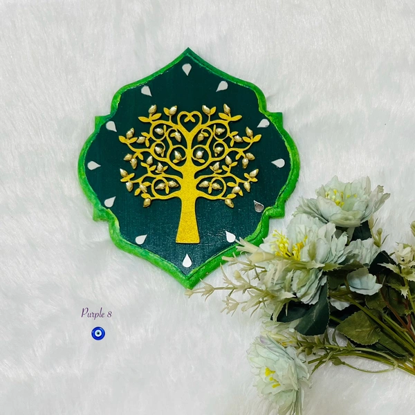 Kalpa Vriksh Colour 8 - Green, 8x7 Inch
