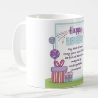 Birthday Mug  For Friend 2 - Heart Handle Magic Mug