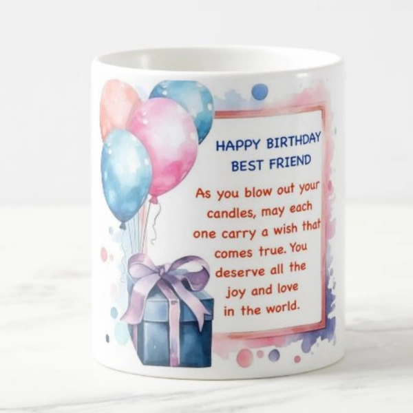 Birthday Mug For Friend 3 - White Mug