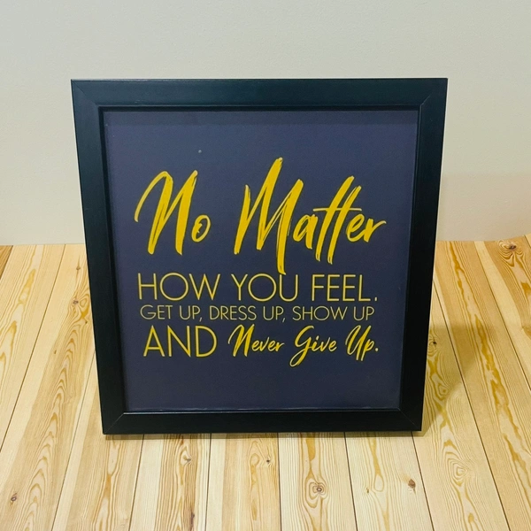 Quote Frame 16 - 8x8 Inch