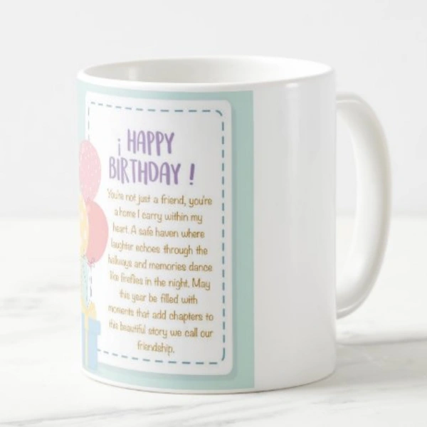 Birthday Mug For Friend 5  - White Mug