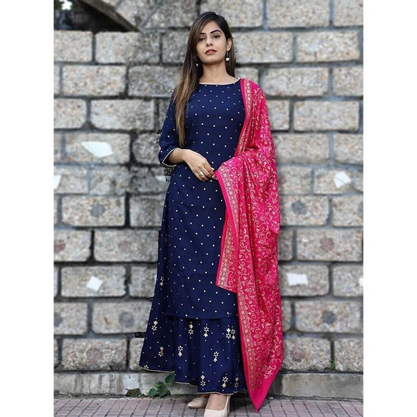 Trendy premium women kurta set - L