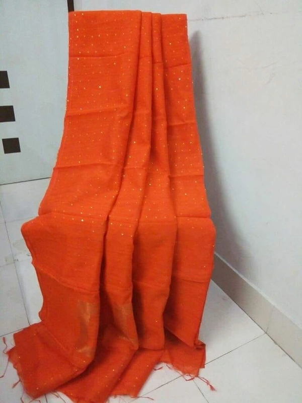 Jia Printed Cotton Silk Sarees - Blue, Free Size