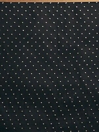 GoSriki Chiffon Embellished Saree - Black, Free Size