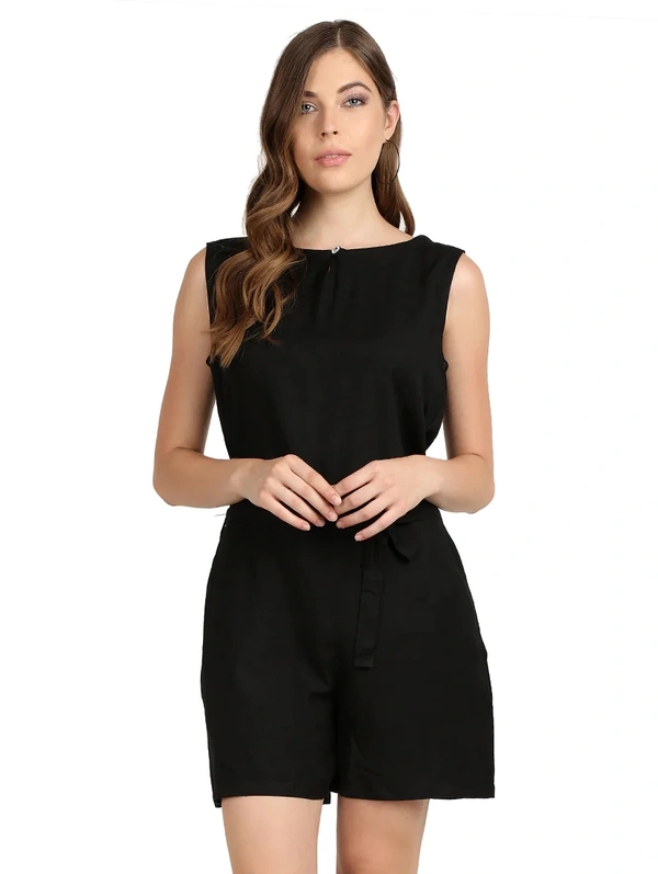 MAINSA WOMEN ROMPERS - Black, XL