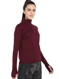 Popster Voguish Women Tshirts - M, Maroon