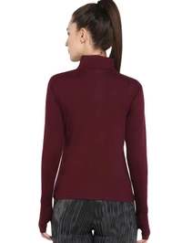 Popster Voguish Women Tshirts - M, Maroon