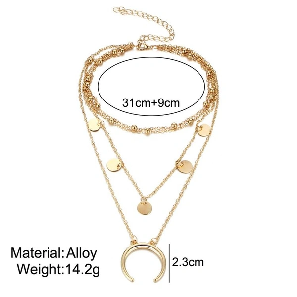 ARZONAI Punk Vintage Layered Portrait Lock Pendant Chunky Thick Cuban Link Chains Choker Necklaces For Women and Girls… - 4